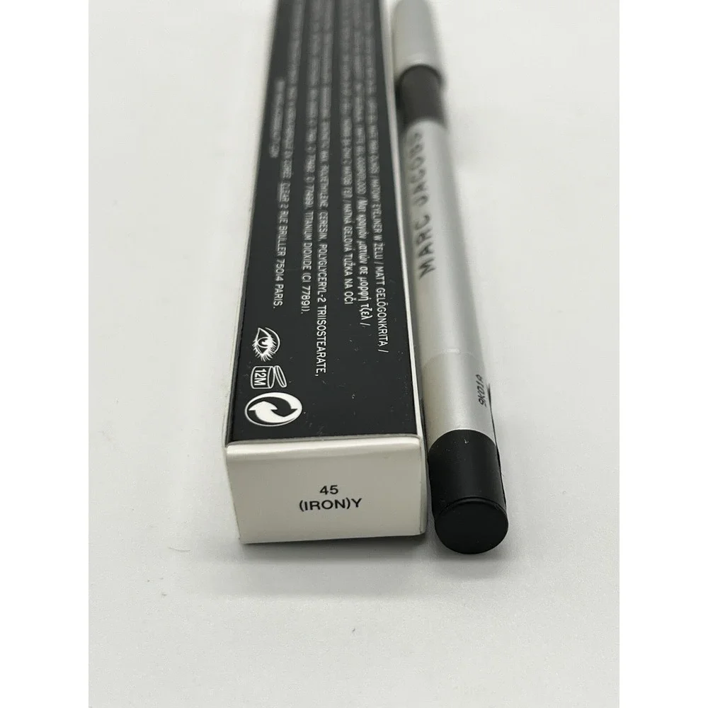MARC JACOBS Highliner‎ Matte Gel Eye Crayon EyeLiner (Iron)y 45 Irony New NIB